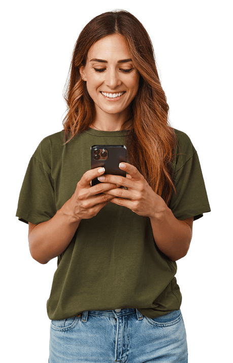 womanCellphone image